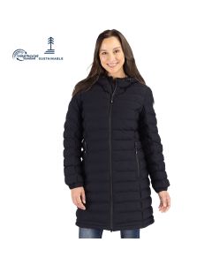 Cutter & Buck Women's Mission Ridge Repreve Eco Insulated Long Puffer Jacket
