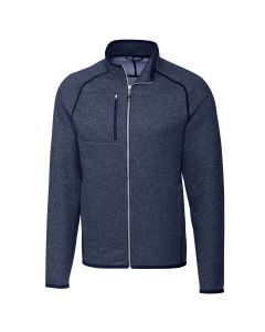 Cutter & Buck Men's Mainsail Sweater-Knit Full Zip Jacket