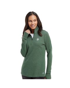 Adidas - Women's 3-Stripes Quarter-Zip Sweater