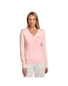Brooks Brothers Women's Cotton Stretch V-Neck Sweater
